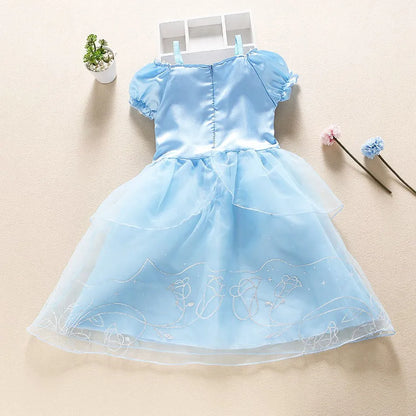 Baby Girl Rapunzel Costume Children Sleeping Beauty Belle Sofia Dress Kids Halloween Carnival Party Princess Dress Girl Disguise