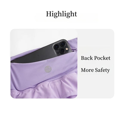 Yoga Shorts Women Summer Fake Two Piece High Waist Loose Gym Shorts With Pocket Ladies Lightweight Fitness Running Clothes