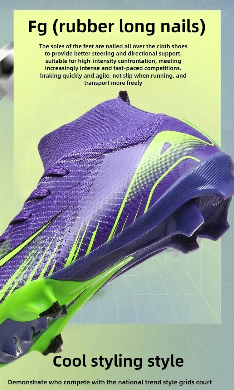 New Men Football Boots Adult Society Original Indoor Professional Women Soccer Shoes Unisex Ultralight Football Shoes Sneakers