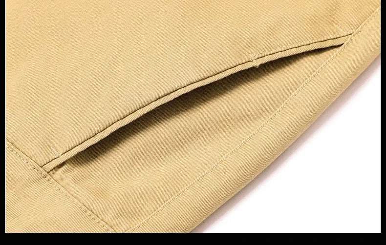 97% Cotton Classic Men's Casual Pants New Soft Cozy Elasticity Straight Business Trousers Fashion Branded Clothing Size 28-38