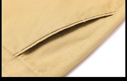 97% Cotton Classic Men's Casual Pants New Soft Cozy Elasticity Straight Business Trousers Fashion Branded Clothing Size 28-38