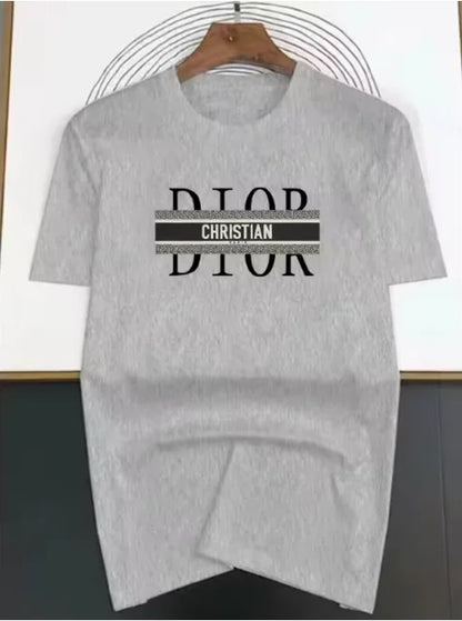 Spring_Summer 2026 Puls Size Cotton Short Sleeve T Shirt Luxury Print T-shirt Tops Trend High Quality Streetwear Clothes Unisex