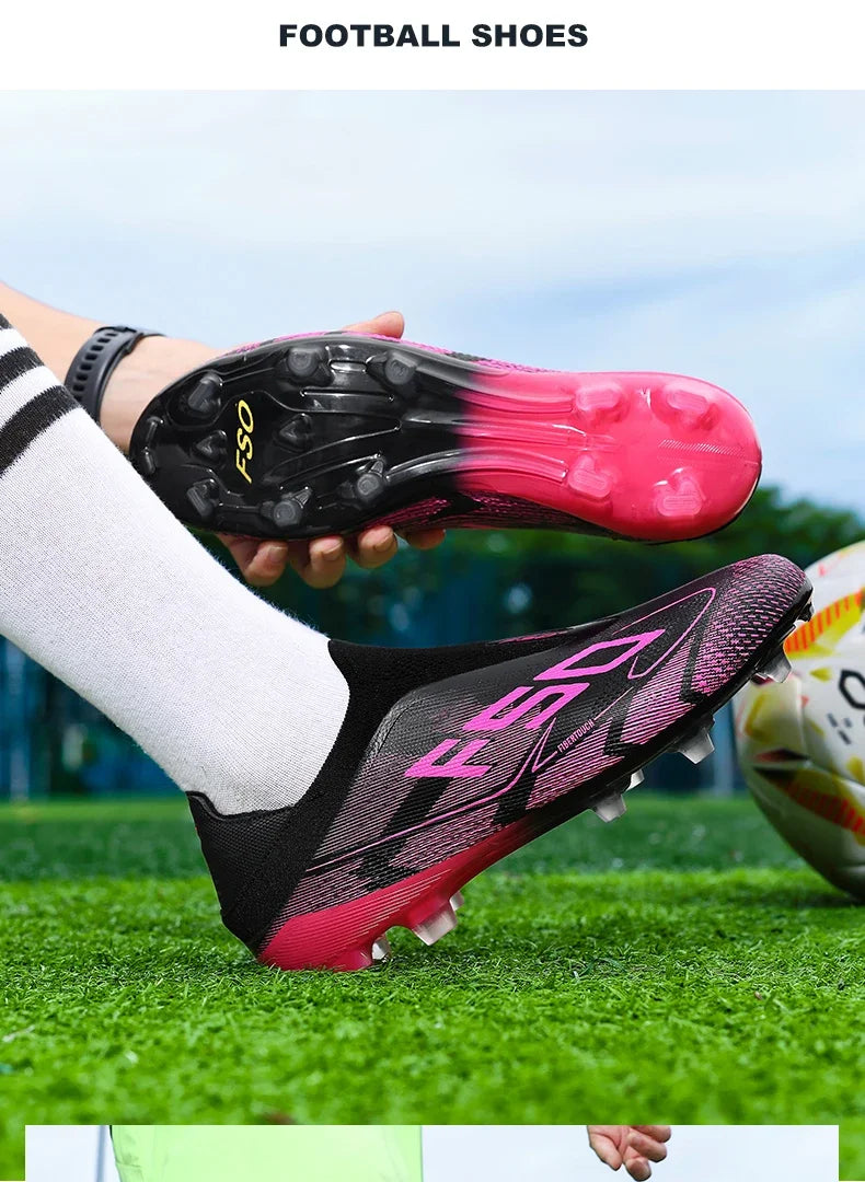 New Men Football Boots High-quality Soccer Shoes Sneakers Match Indoor Non-Slip Grass Cleats Mid-top Light Hot-selling Outdoor