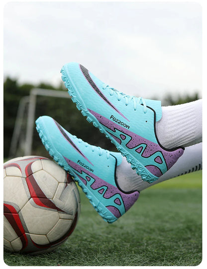 2026 New Men Soccer Shoes Breathable Football Boots FG/TF Turf Boots Non-Slip Wear Resistant Adult Outdoor Training Match Sports