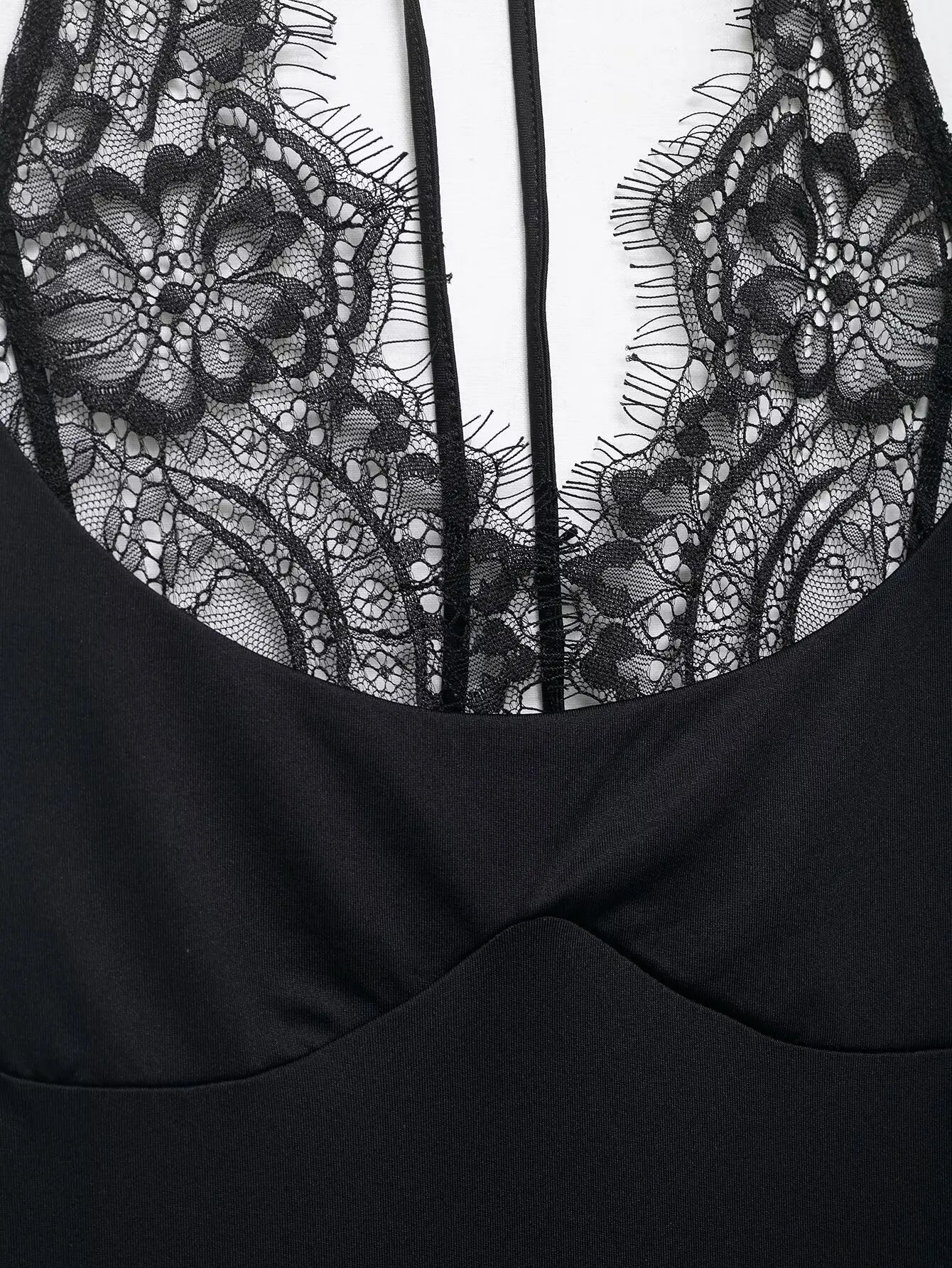 Women Sexy Slim Bodysuits Chic Lace Partwork Sleeveless Fashion Backless Sling Tops 2026 Newest Lady Casual Playsuit