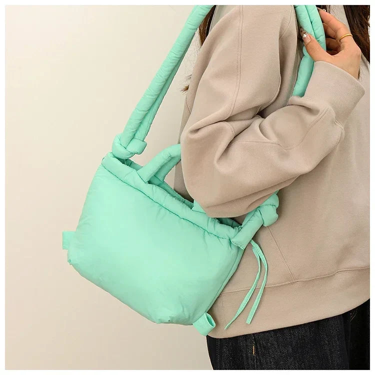 Colorful Nylon Small Square Shoulder and Crossbody Bags Super Cool Simple Versatile Handbags for Women 2024 Casual Hot Sale