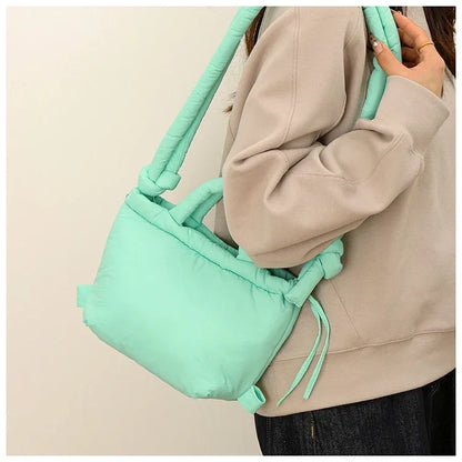 Colorful Nylon Small Square Shoulder and Crossbody Bags Super Cool Simple Versatile Handbags for Women 2024 Casual Hot Sale