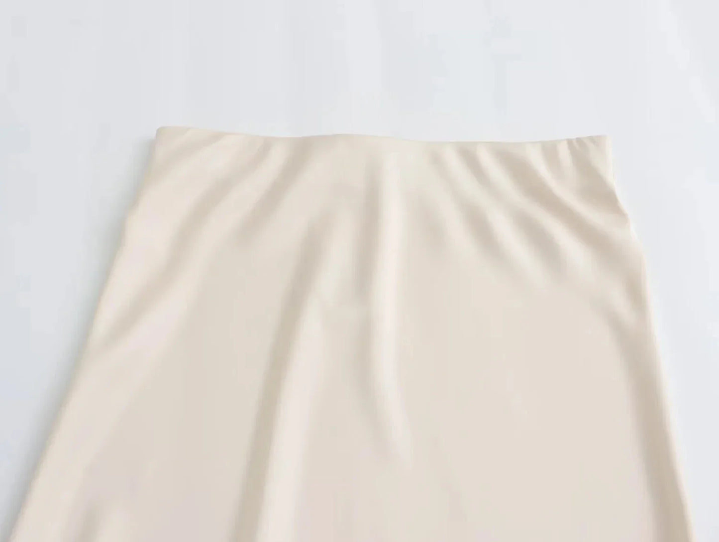 2024 Y2K Casual Women Long Skirt Spring Elastic High Waisted A-Line Casual Female Satin Skirts High Street Lady Skirts