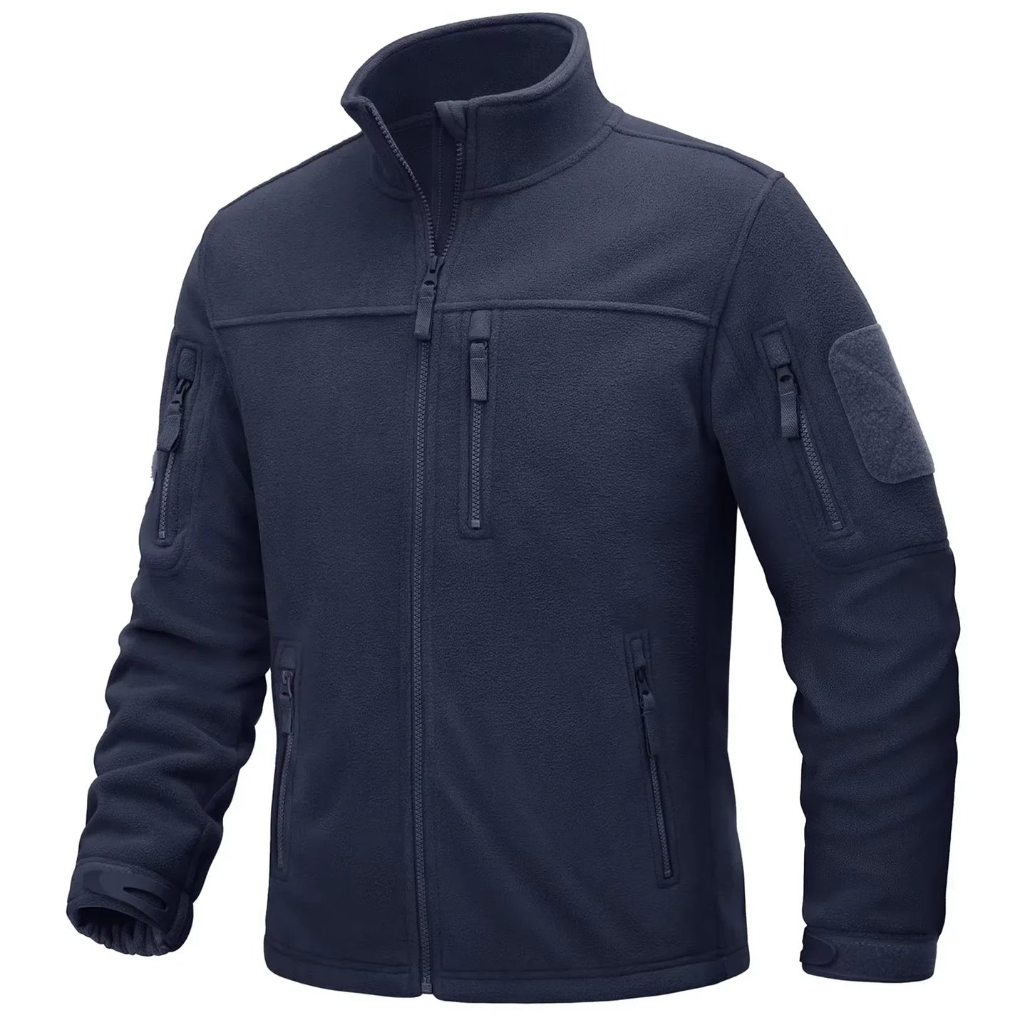 Men's Fleece Jackets Fall Winter Cold Weather Thermal Safari Jackets Windproof Full Zip Jackets Field Work Outwear