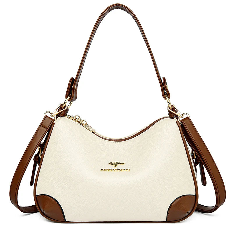 Genuine 3 Layers High Quality Soft Leather Ladies Crossbody Bags for Women Luxury Handbags Women Bags Designer  Shoulder 2024