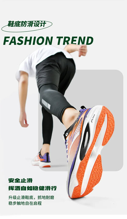 Men Sports Running Shoes Carbon Board Air Cushion Breathable Lightweight Women's Comfortable Athletic Nonskid Sneakers