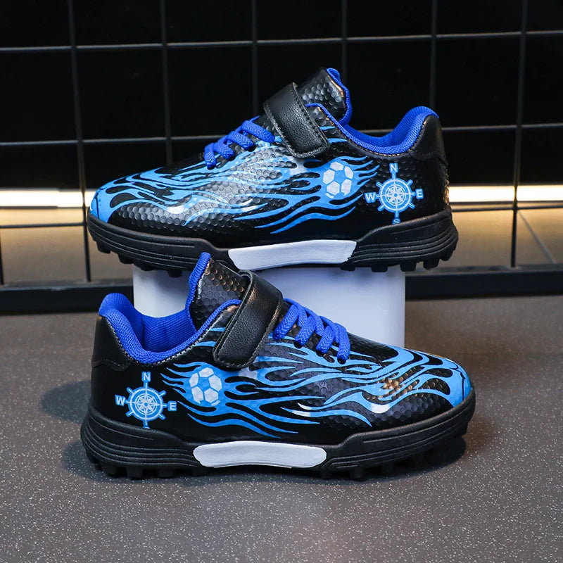 Children Soccer Cleats Fashion Design Breathable Non-slippery Soccer Shoes for Boys and Girls
