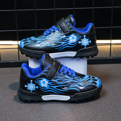 Children Soccer Cleats Fashion Design Breathable Non-slippery Soccer Shoes for Boys and Girls