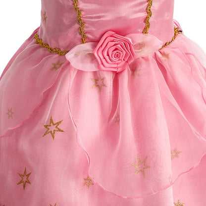 Girls Costume Sleeping Beauty Aurora Princess Party Rapunzel Halloween Snow White Cosplay Costume Kid Cinderella Dress up