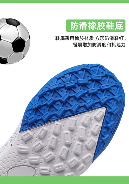 30-40# Personality Stylish And Comfortable Boys Girls Training Game Sneakers Indoor Outdoor Lawn Youth Student Soccer Shoes