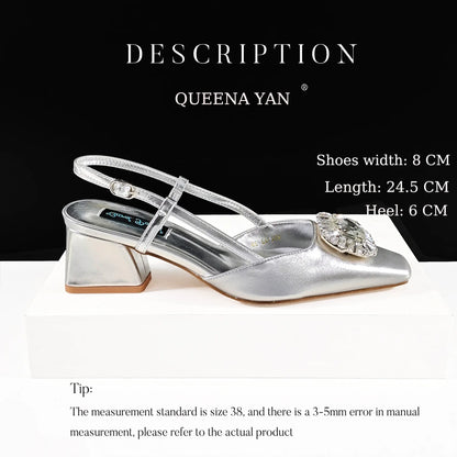 Nigerian Heel Party for Women Purple Color Shoes and Bag Set Rhinestone Handbag Italian Design Wedding