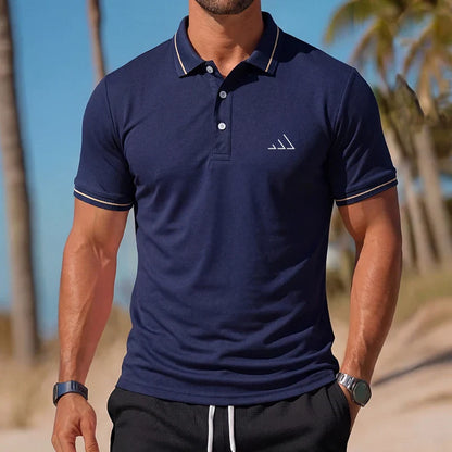 Men's Casual Polo Shirt Summer Streetwear Short Sleeve Business Casual Tops Quick-Drying Breathable Clothing POLO Shirt