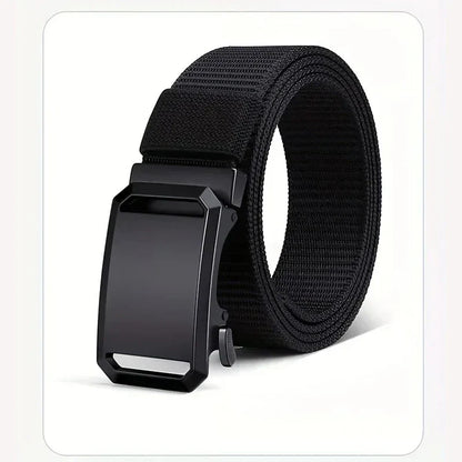 Automatic Buckle Belt Canvas Tactical Workwear Casual Outdoor Military Training Pants Belt Men Fashionable Multifunctional Belt