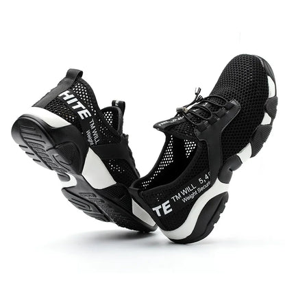 Safety Shoes Work Sneakers Men Construction Steel Toe Work Shoes Safety Boots Men Shoes Anti-puncture Working Summer Kevlar