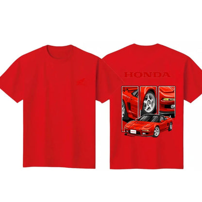 Honda 2026 Hot Selling Stylish New Comfortable Printed Loose Breathable Summer Motorcycle Racing Men's T-Shirt
