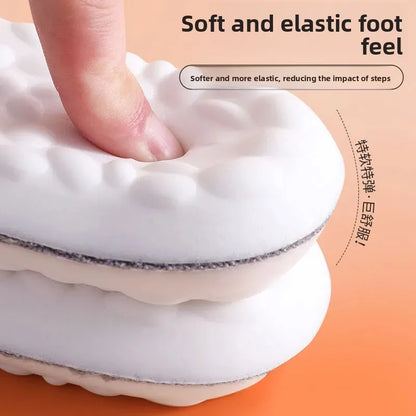 Thickened Cashmere-Like 4D Cloud Insole - Fleece-Lined Warm Comfortable Breathable Moisture-Wicking & Odor-Resistant
