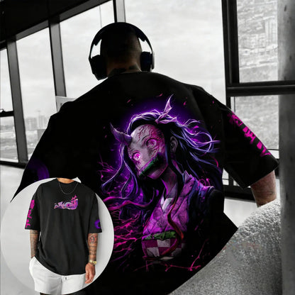 Printed T-shirt 2026 Men's and Women's Autumn/Winter New Harajuku Large Loose Casual Parent Child Top