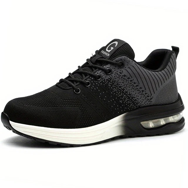 Men Steel Toe Security Protection Shoes Anti-Smash Puncture-Proof Work Shoes Wear-Resistant Construction Shoes Safety Shoes
