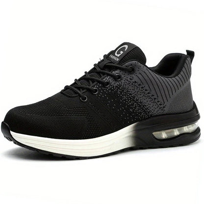 Men Steel Toe Security Protection Shoes Anti-Smash Puncture-Proof Work Shoes Wear-Resistant Construction Shoes Safety Shoes