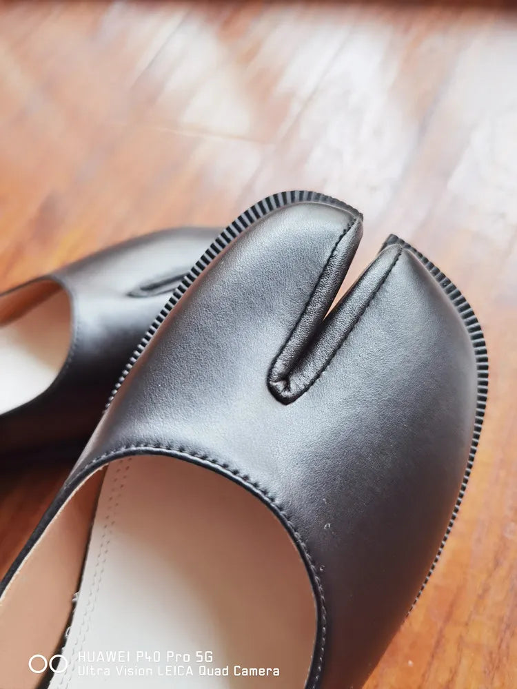 Fashion Women's Shoes New High Quality Leather Split Toe Mary Jane Shoes Comfortable Low Heel Women Shoes Lolita