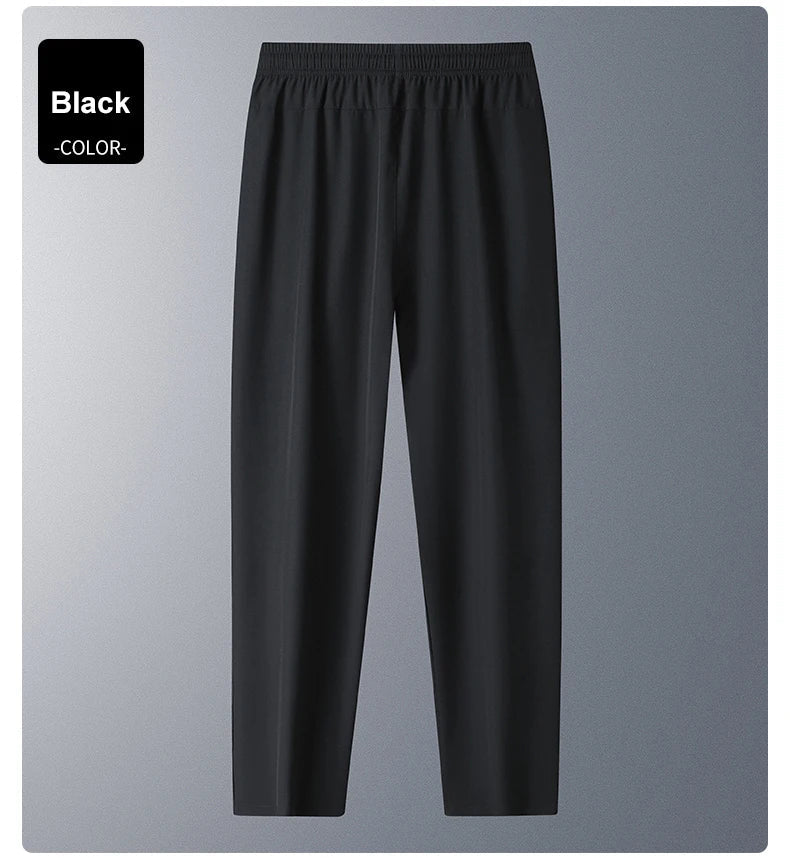 Running Pants Cooling Summer Ice Silk Pants Soft Stretchy Pant Loose Casual Quick-Dry Workout UV Protection Lightweight Trousers