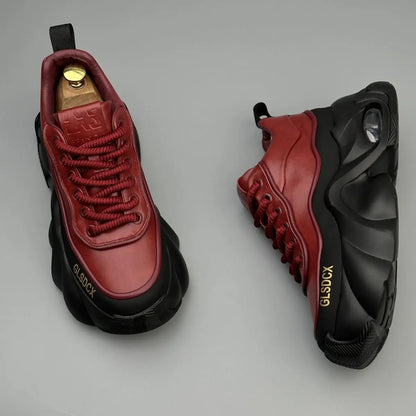 Designer Style Men Shoes 2025 Autumn Fashion Comfortable Men's Thick Platform Sneakers Casual Shoes Sports Trainers Tenis