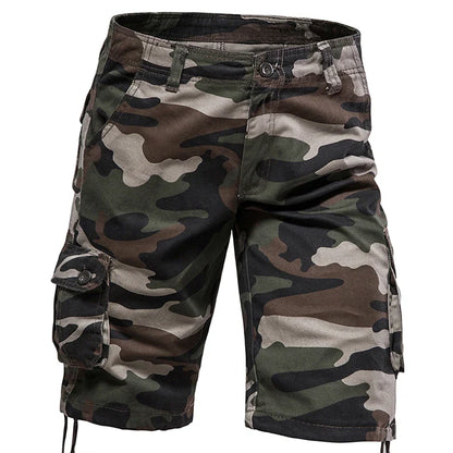 Mens Camo Shorts Men Camouflage Overalls Loose Casual Outdoor Sports Half Pants Side Pocket Cotton Comfortable Shorts