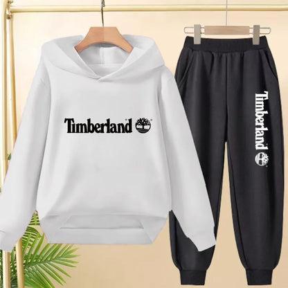 Children Clothing Autumn Winter Hoodie Coat Sweatshirt Top+Trousers Boys Girls Toddler 3-12Yrs Casual Kids Charming Pullover Set