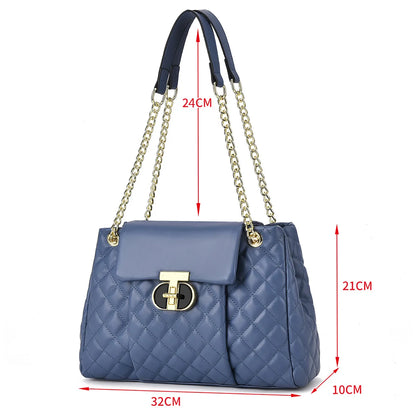 Luxury Brand Designer Women Fashionable Handbag with Diamond Grid Pattern Single Shoulder Crossbody Bag Large Capacity Tote Bag