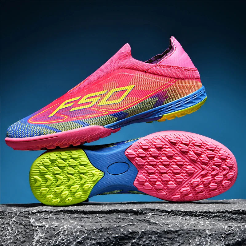New Men Football Boots Outdoor High-top Soccer Shoes Cleats Hot-selling Grass Match Indoor Sneakers Non-Slip High-quality