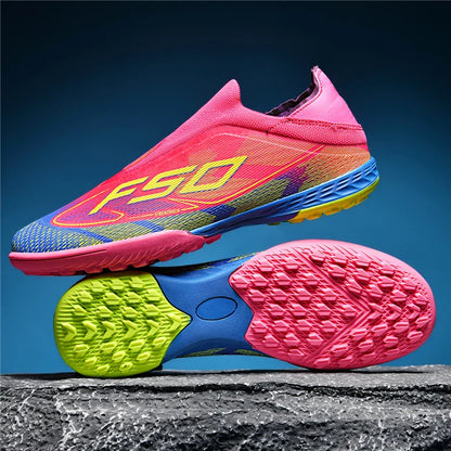 New Men Football Boots Outdoor High-top Soccer Shoes Cleats Hot-selling Grass Match Indoor Sneakers Non-Slip High-quality