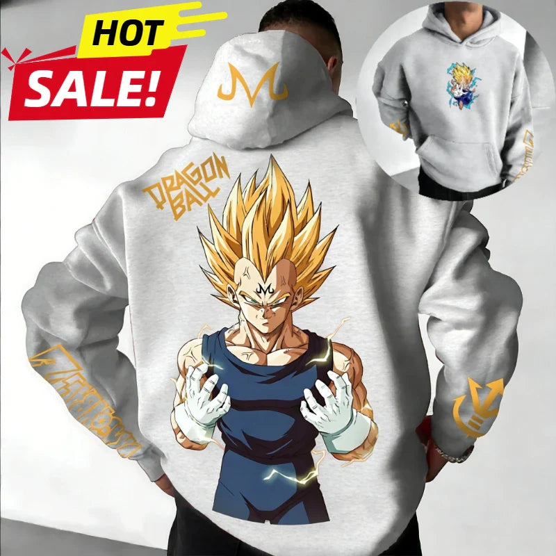 Oversized Hoodie High Quality 100% Cotton Print Unisex Retro Casual Sweatshirt