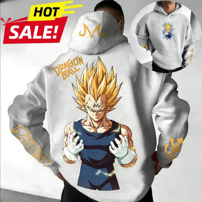 Oversized Hoodie High Quality 100% Cotton Print Unisex Retro Casual Sweatshirt