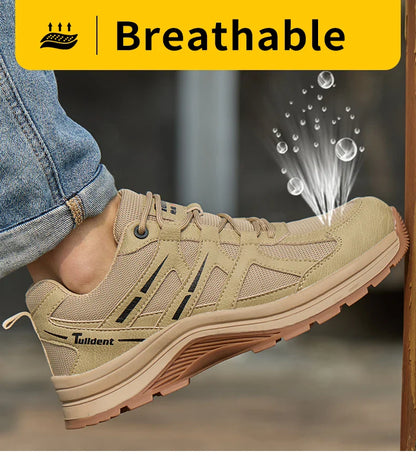 New safety shoes, anti-smashing and anti-puncture work shoes, insulated shoes, men's protective boots