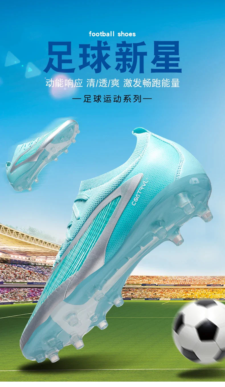 New 2026 Men Soccer Shoes Kids Cleats Grass Adult Professional Football Boots Ultralight Non-Slip Boys Training Soccer Boot