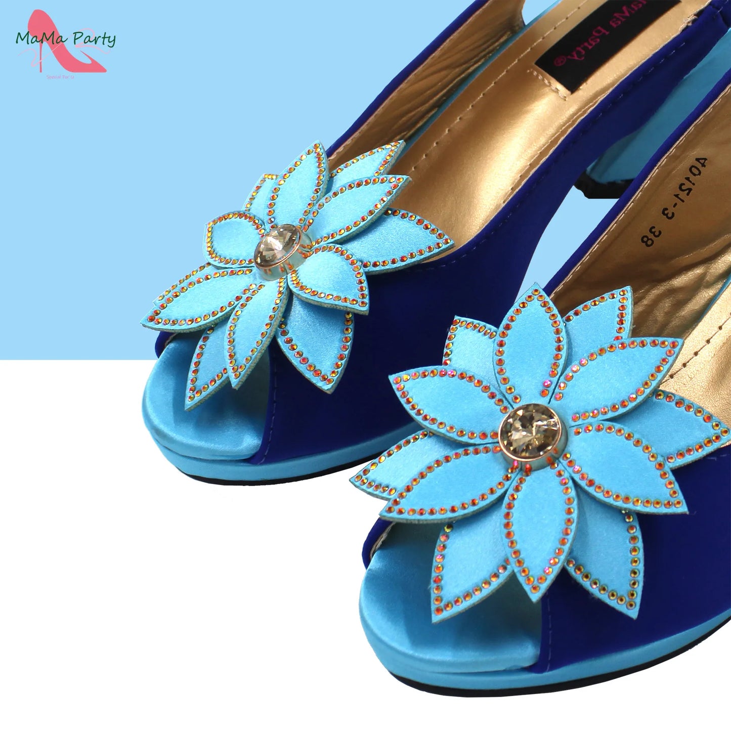 Design Italian Women Shoes and Bag Set in Green Color High Quality Comfortable Heels with Appliques for Wedding