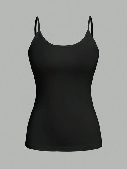 4 pcs Women Solid Color  Camisoles Vest Women Tank Tops Female Summer Sexy Strap Basic Tops Sleeveless Camisole T-shirt