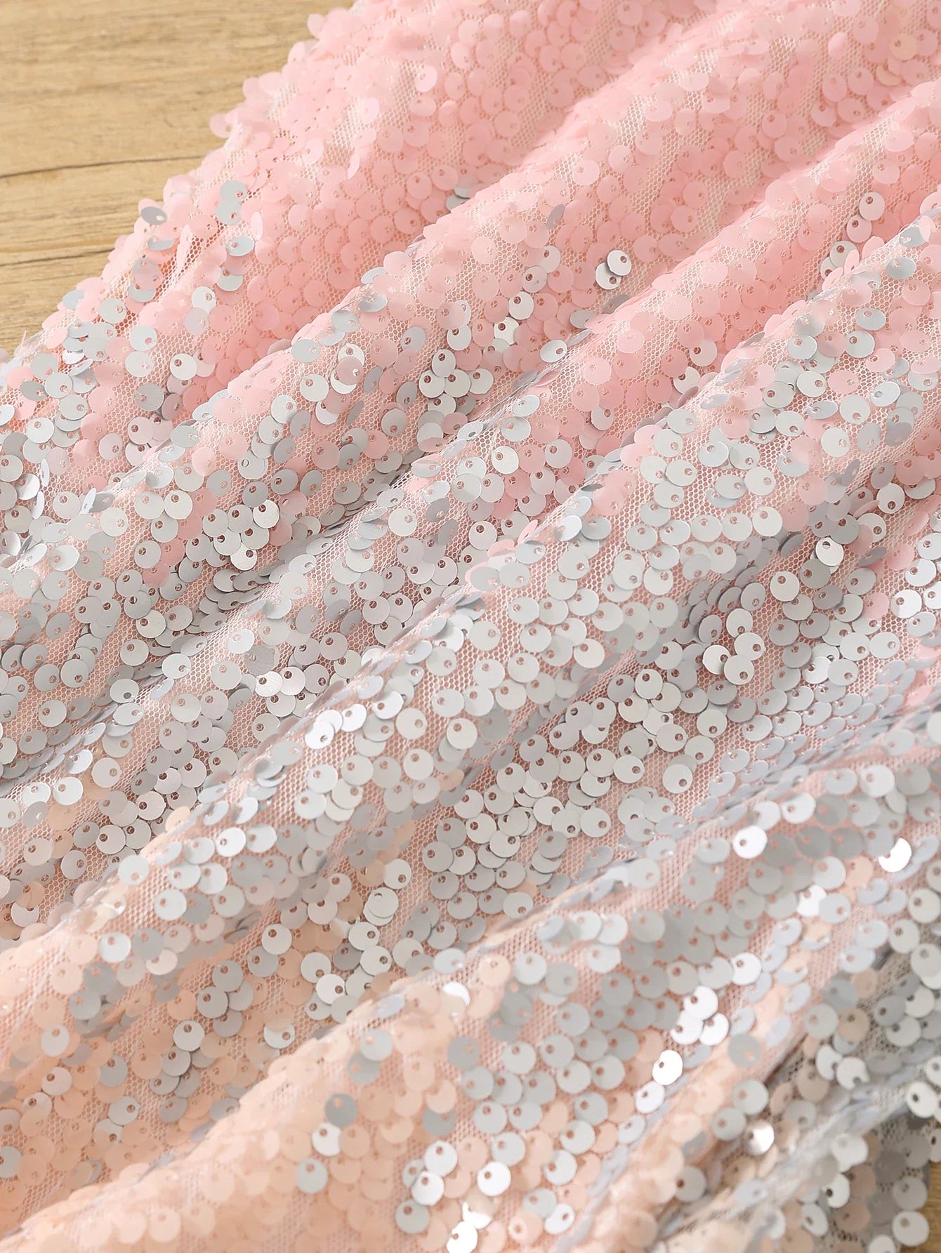 Child princess dress European and American flower child gradual sequin pompadour dress runway show dress girls dress