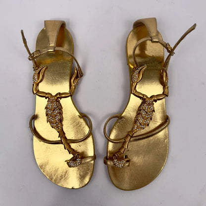 Shiny Crystal Rhinestone Gold Metal Decoration Pumps Sexy Pointed Toe Thin Heel New Arrvials Fashion Women Modern Shoes