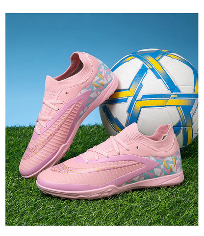 New Kid Match Boys Soccer Shoes Comfortable Outdoor Match Professional Football Boots Sneakers Non-Slip Sports Shoes Unisex