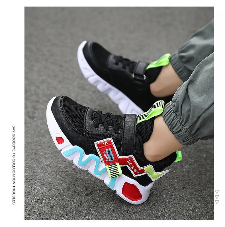 Yellow Boys Basketball Shoes Soft Non-slip Kids Sneakers Thick Sole Children Sport Shoes Outdoor Girls Trainer Basketball