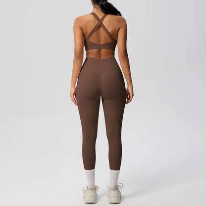 Yoga Suit Sports Set Womens Sportswear Sports women's yoga bra  Tummy Control Slimming Booty Leggings Women's tracksuit