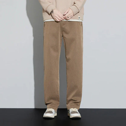 4 Colors New Straight Men's Pants Baggy Casual Lyocell Comfortable Stretch Trousers Male Wide Fashion Korean Pants Streetwear