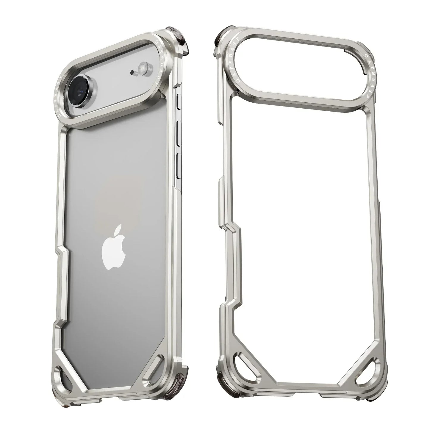 Metal Phone Case for iPhone 17 Pro/Pro Max/17/Air Case Minimalist Support Wireless Charging Ultra-thin Protecitve Case