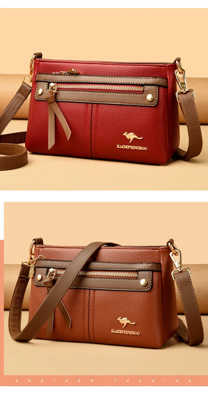 High Quality Leather Purses and Handbag Women Bag Luxury Designer Shoulder Crossbody Sac Ladies Casuial Messenger Tote Bag 2024